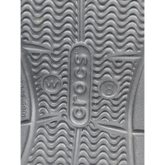 Crocs Swift water Seasonal Sandal Slide Lightweight All Black Size 8 - Picture 14 of 15